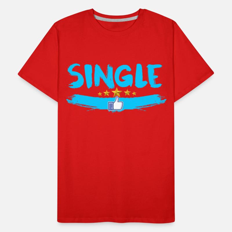 Single Status Celebration Tee Men's Premium Organic T-Shirt
