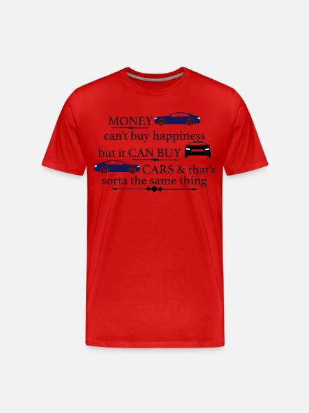 automobile - Men's Premium Organic T-Shirt - red