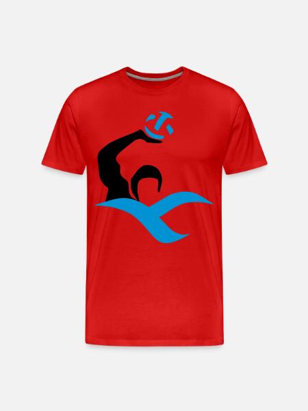 waterpolo - Men's Premium Organic T-Shirt - red