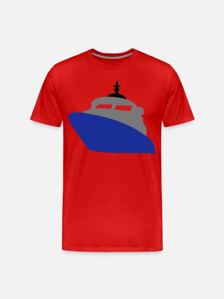 ship - Men's Premium Organic T-Shirt - red