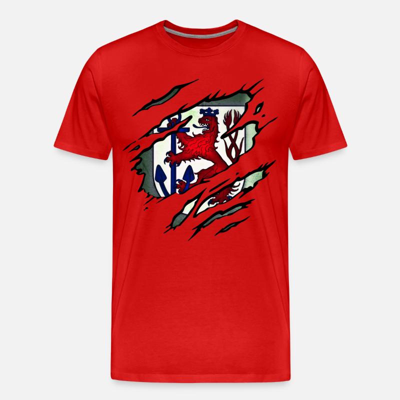 Düsseldorf - Männer Premium Bio T-Shirt - Rot