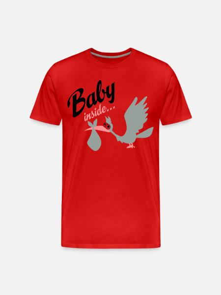 grossesse - T-shirt bio Premium Homme - rouge