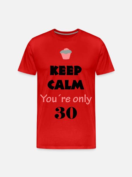 birthday 30 - Men's Premium Organic T-Shirt - red