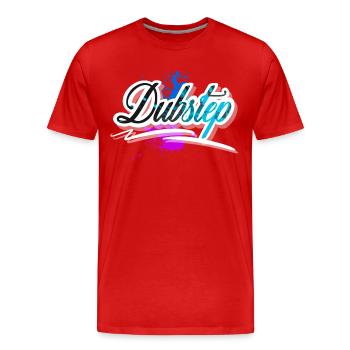 Dubstep - Männer Premium Bio T-Shirt - Rot - Vorne - Damien (186cm)