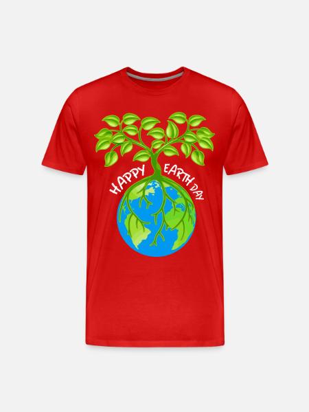 Eco-Friendly Earth Friend T-Shirt - Men's Premium Organic T-Shirt - red