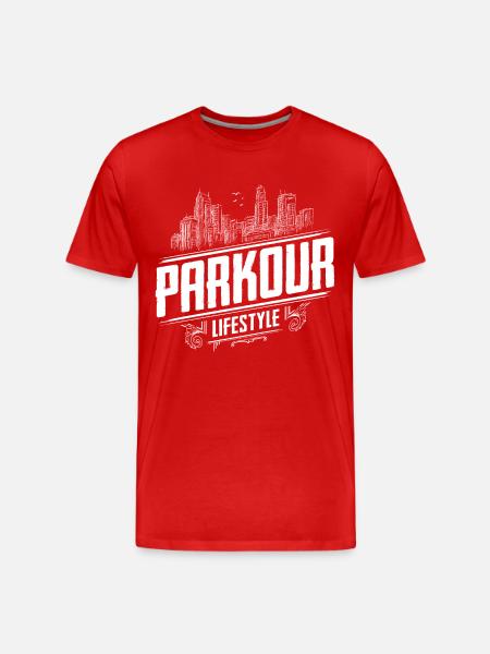 Parkour - Parcour - Freerunning - Men's Premium Organic T-Shirt - red