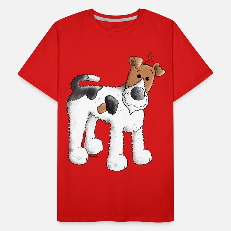 Fox Terrier - Chien T-shirt bio Premium Homme