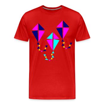 Drachen HERBST - Männer Premium Bio T-Shirt - Rot - Vorne - Damien (186cm)