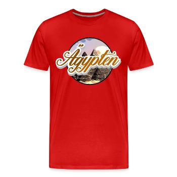 Egypt - Men's Premium Organic T-Shirt - red - Front - Damien (186cm)