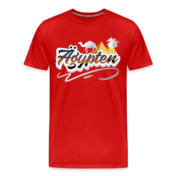 Egypte - T-shirt bio Premium Homme - rouge - Devant - Damien (186cm)