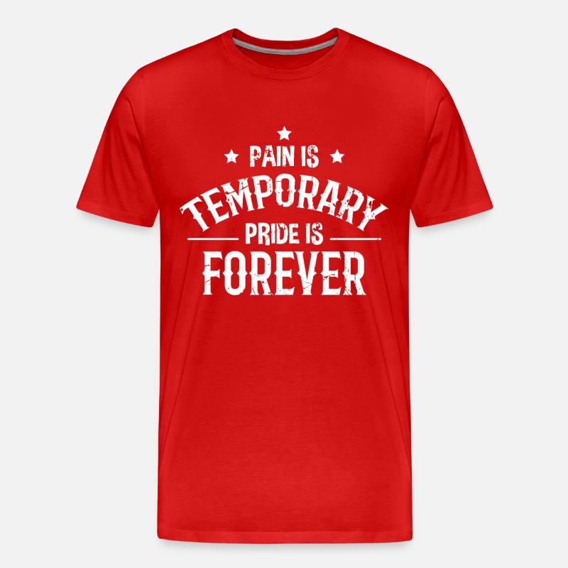 Bodybuilder Spruch - Männer Premium Bio T-Shirt - Rot