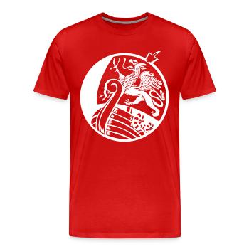 Rouage de Rostock - T-shirt bio Premium Homme - rouge - Devant - Damien (186cm)