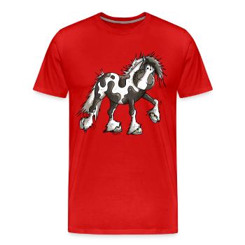 Taciana the Irish Tinker - Men's Premium Organic T-Shirt - red - Front - Damien (186cm)