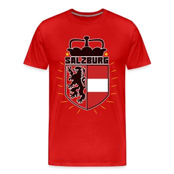 Salzbourg - Autriche - T-shirt bio Premium Homme - rouge - Devant - Damien (186cm)