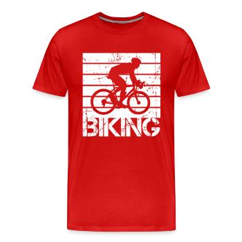 Radsport - Männer Premium Bio T-Shirt - Rot - Vorne - Damien (186cm)