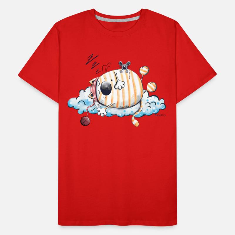 Sleeping Cat Men's Premium Organic T-Shirt