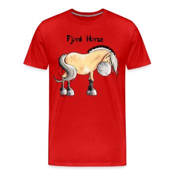 Knuffiger Norweger - Männer Premium Bio T-Shirt - Rot - Vorne - Damien (186cm)