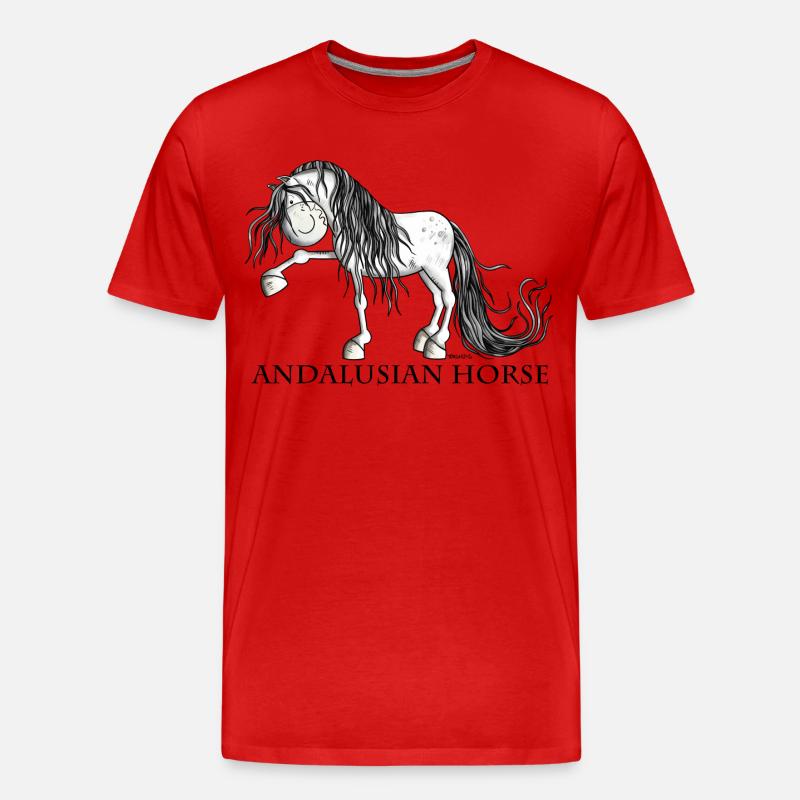 Süßer Andalusier - Männer Premium Bio T-Shirt - Rot