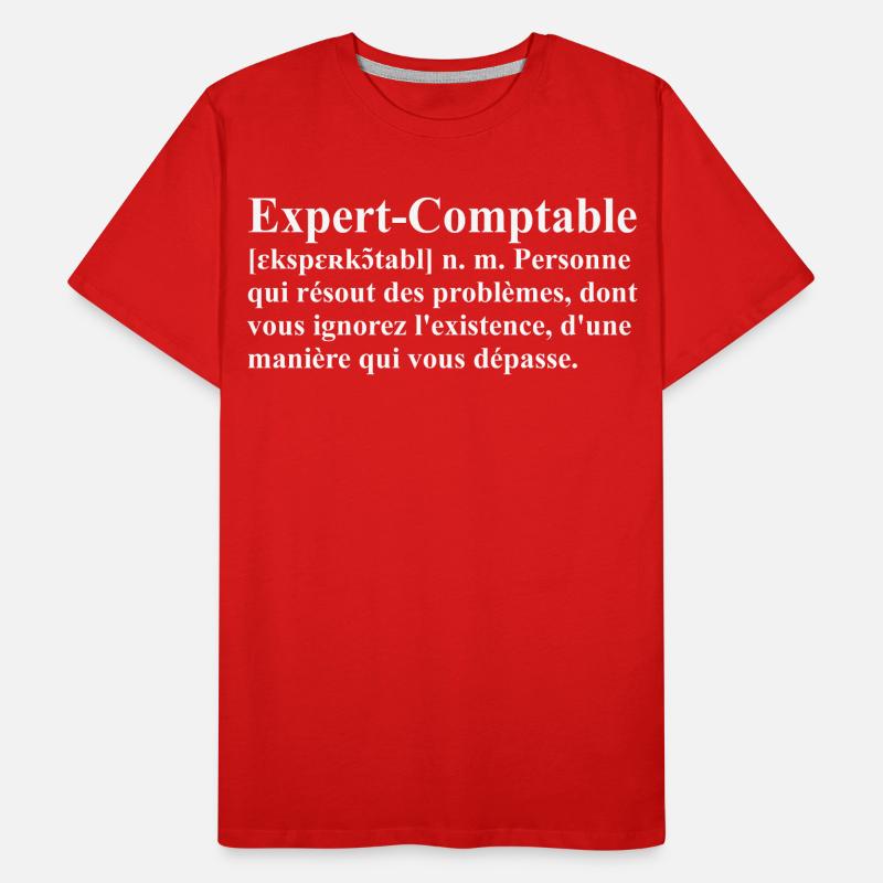 Expert-Comptable Définition T-shirt bio Premium Homme