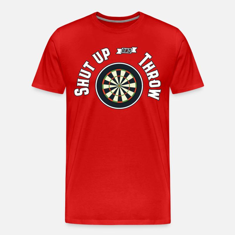 Darts Dart - Männer Premium Bio T-Shirt - Rot