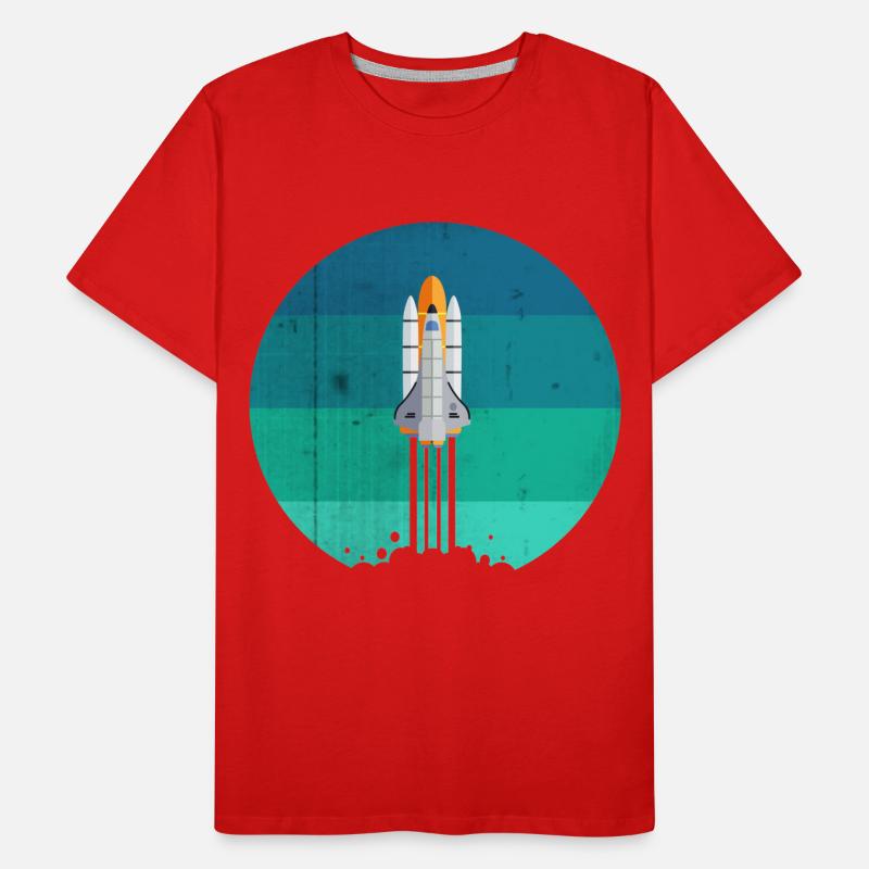 Space rocket rocket launch Men's Premium Organic T-Shirt