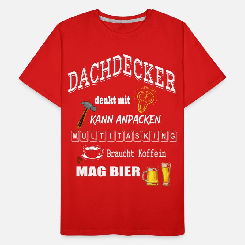 Dachdecker Männer Premium Bio T-Shirt