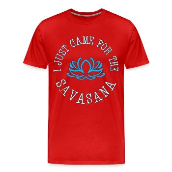 yoga - T-shirt bio Premium Homme - rouge - Devant - Damien (186cm)