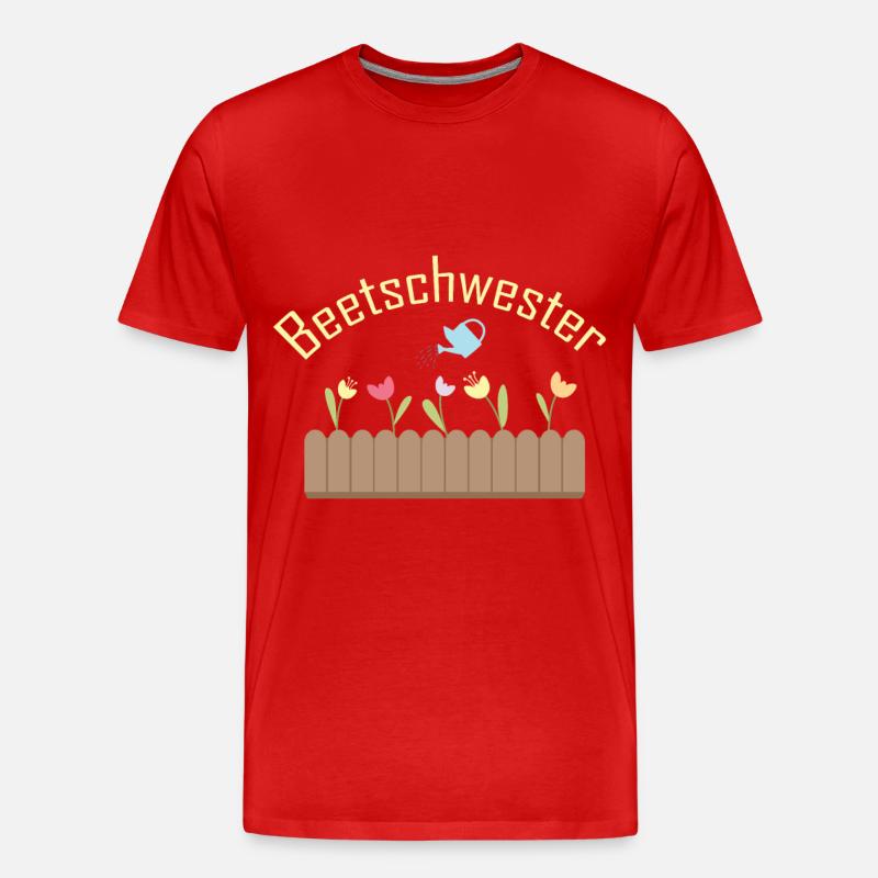 Beetschwester - Männer Premium Bio T-Shirt - Rot
