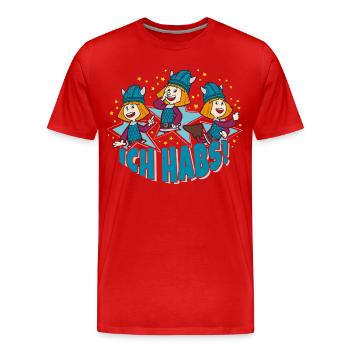 Wickie Und Die Starken Männer Ich Habs - Männer Premium Bio T-Shirt - Rot - Vorne - Damien (186cm)