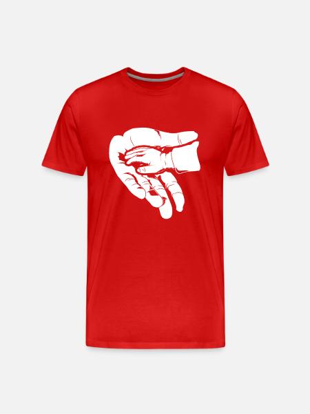 Père et fille - T-shirt bio Premium Homme - rouge