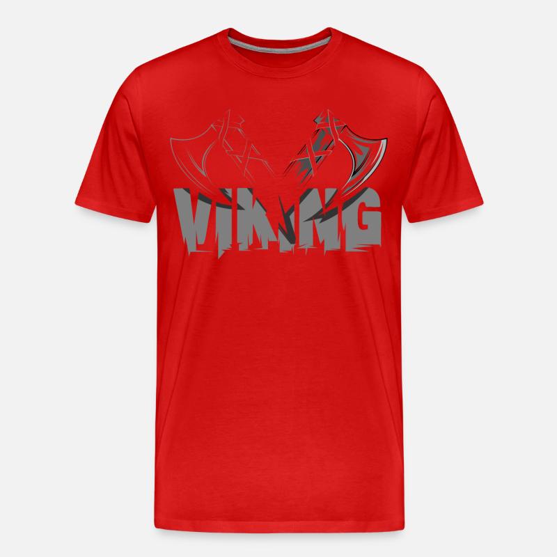 viking axt ax symbol vikings wikinger - Männer Premium Bio T-Shirt - Rot