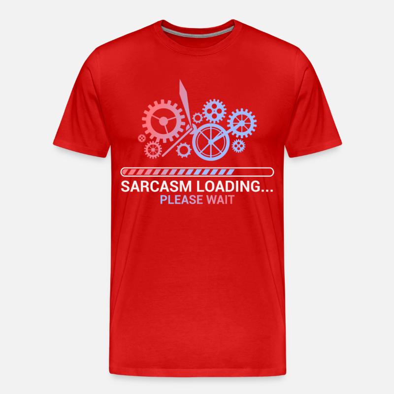 Computer - Männer Premium Bio T-Shirt - Rot