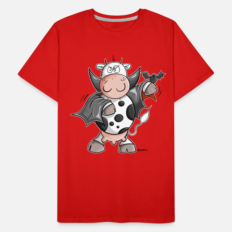 Dracula Kuh I Vampire Fun T-shirt bio Premium Homme
