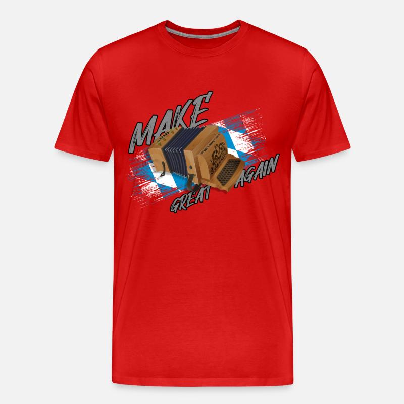 Make Ziach GREAT AGAIN | ZiachON! - Männer Premium Bio T-Shirt - Rot