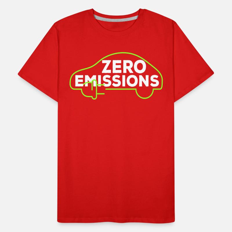 Voitures électriques Zero Emissions Électromobilité E-auto T-shirt bio Premium Homme