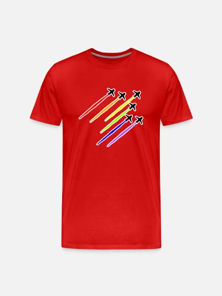LGBT avion - T-shirt bio Premium Homme - rouge