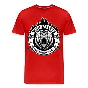 Sonfjällets nationalpark - Männer Premium Bio T-Shirt - Rot - Vorne - Damien (186cm)