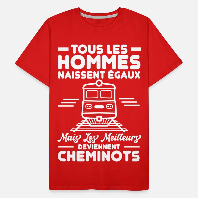 Cheminots T-shirt bio Premium Homme