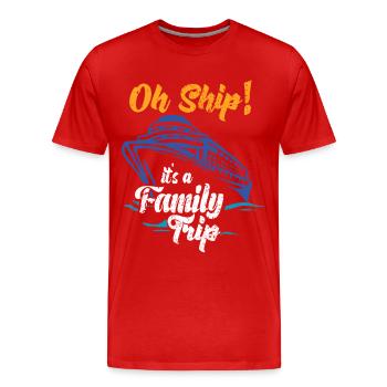 Kreuzfahrt Zeit Oh Schiff Es ist eine Familie Reise Schiff Geschenk - Männer Premium Bio T-Shirt - Rot - Vorne - Damien (186cm)