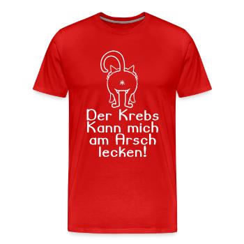 Kampf gegen Krebs - Männer Premium Bio T-Shirt - Rot - Vorne - Damien (186cm)