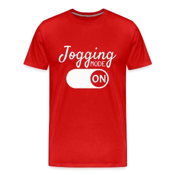 Jogging - T-shirt bio Premium Homme - rouge - Devant - Damien (186cm)