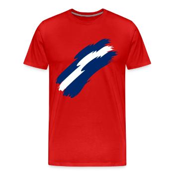 Israel - Männer Premium Bio T-Shirt - Rot - Vorne - Damien (186cm)