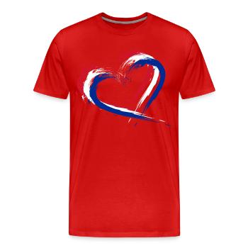 Cuba - T-shirt bio Premium Homme - rouge - Devant - Damien (186cm)