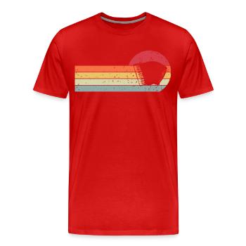 Accordion - Men's Premium Organic T-Shirt - red - Front - Damien (186cm)