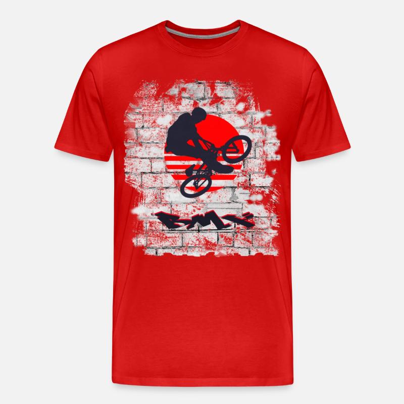 BMX - Männer Premium Bio T-Shirt - Rot