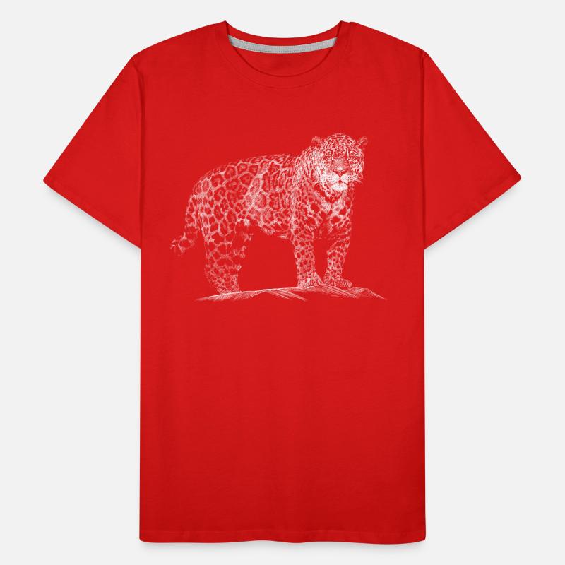 Leopard Men's Premium Organic T-Shirt