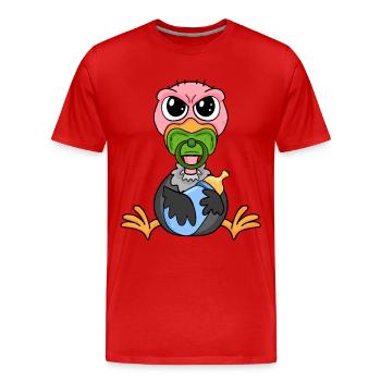 Baby Geier - Männer Premium Bio T-Shirt - Rot - Vorne - Damien (186cm)