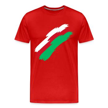 Madagascar - T-shirt bio Premium Homme - rouge - Devant - Damien (186cm)