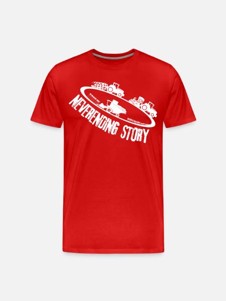 Farming neverending story - Men's Premium Organic T-Shirt - red