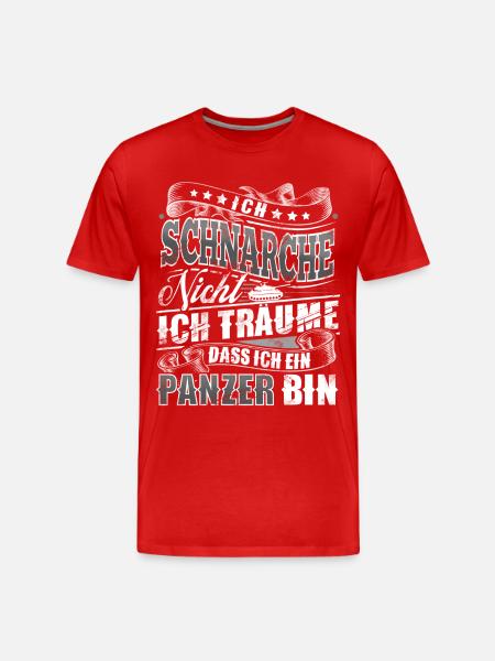 Panzer - Männer Premium Bio T-Shirt - Rot